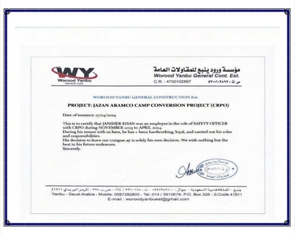 Jeddah, Job Seekers, SAFETY OFFICEIER/SUPERVISOR