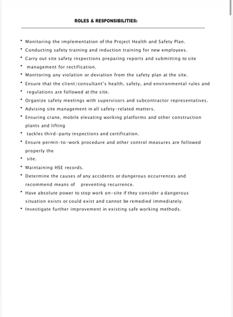 Riyadh, Job Seekers, HSE OFFICER