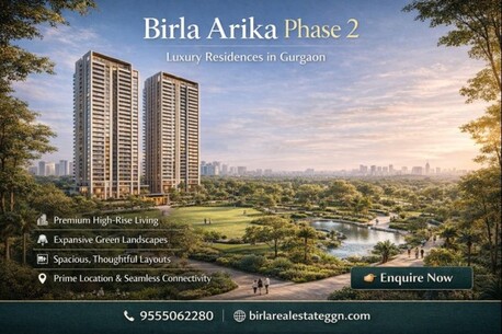 Gurgaon, Apartments/Houses, Studio,  4300 Sq. Feet,  Birla Arika New Launch Gurgaon: Low-Density Luxury Living