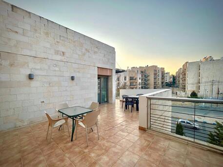 Abdoun, Apartments/Houses, JOD 15000/year,  Furnished,  2 BR,  120 Sq. Meter,  Modern Rooftop For Rent In Abdoun