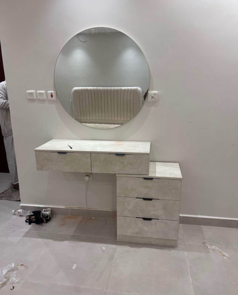 Jeddah, Furniture, New Best Quality Double Bed Dressing Table And Bedroom Set Available