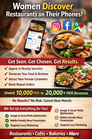 Islamabad, Marketing, PROFESSIONAL GROWTH  For Restaurants & Foo D / BeverageBusinesses