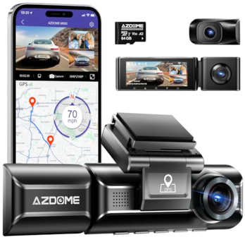 Khobar, Electronics, SAR 869,  1year Warranty AZDOME 4K Car Dash Cam M550 Max 3 Channel