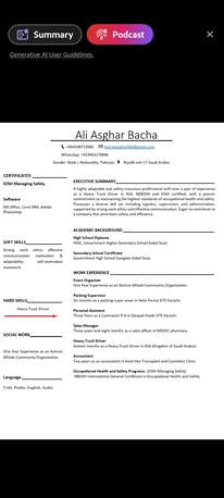 Riyadh, Job Seekers, Truck Driver