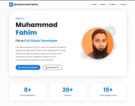 Karachi, Job Seekers, Frontend Developer | JavaScript | React | Next.js | PHP | HTML | CSS