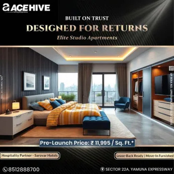 Mumbai, Housing Exchanges, INR 9236150/month,  Studio,  770 Sq. Meter,  ACE Hive Smart Commercial Studios Near Upcoming Jewar Airport