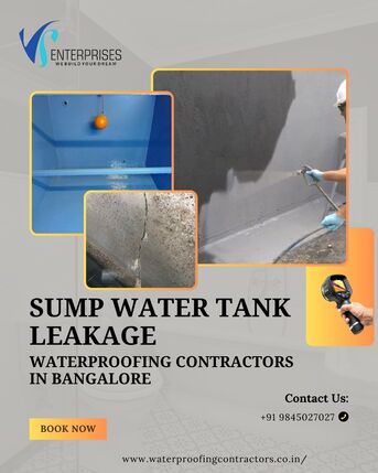 Bangalore, Construction, Sump Water Tank Leakage Waterproofing Contractors In Bangalore