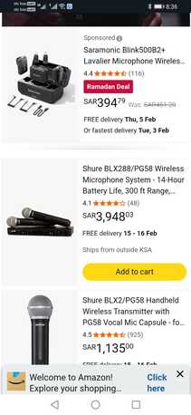 Olaya, Musical Instruments, SAR 2300,  SHURE DUAL WIRELESS MICS