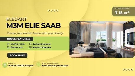 Gurgaon, Real Estate For Sale, INR 15000000,  2 BR,  M3M Elie Saab Sector 111 Gurgaon | Contemporary Dream Homes