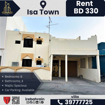Isa Town, Villas, BHD 330,  Villa For Rent &ndash; Isa Town