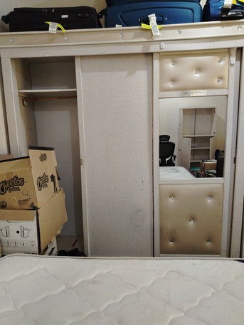 Jeddah, Household Items, SAR 300,  Wardrobe Double Door With Three Big Sections Minor Repair