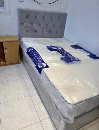 Jeddah, Furniture, SAR 5,  Medium Size Bed 🛏️ With Mattress Available In Low Price