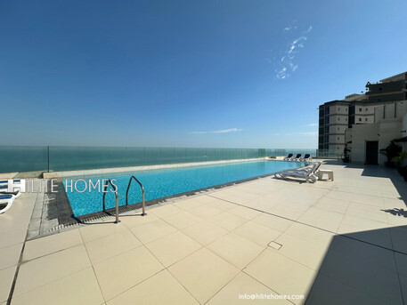 Kuwait City, Apartments/Houses, KWD 550/month,  2 BR,  SEA VIEW SEMIFURNISHED TWO BEDROOM APARTMENT FOR RENT IN MAHBOULA