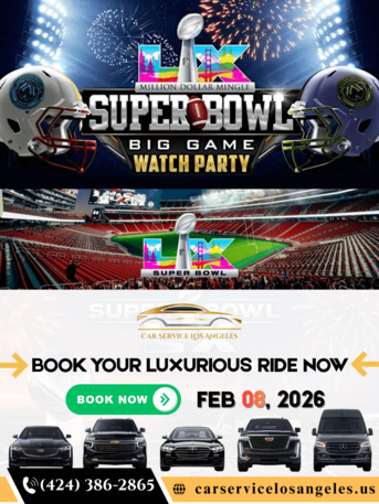 Los Angeles, Travel, Super Bowl 2026 At Santa Clara With Car Service Los Angeles