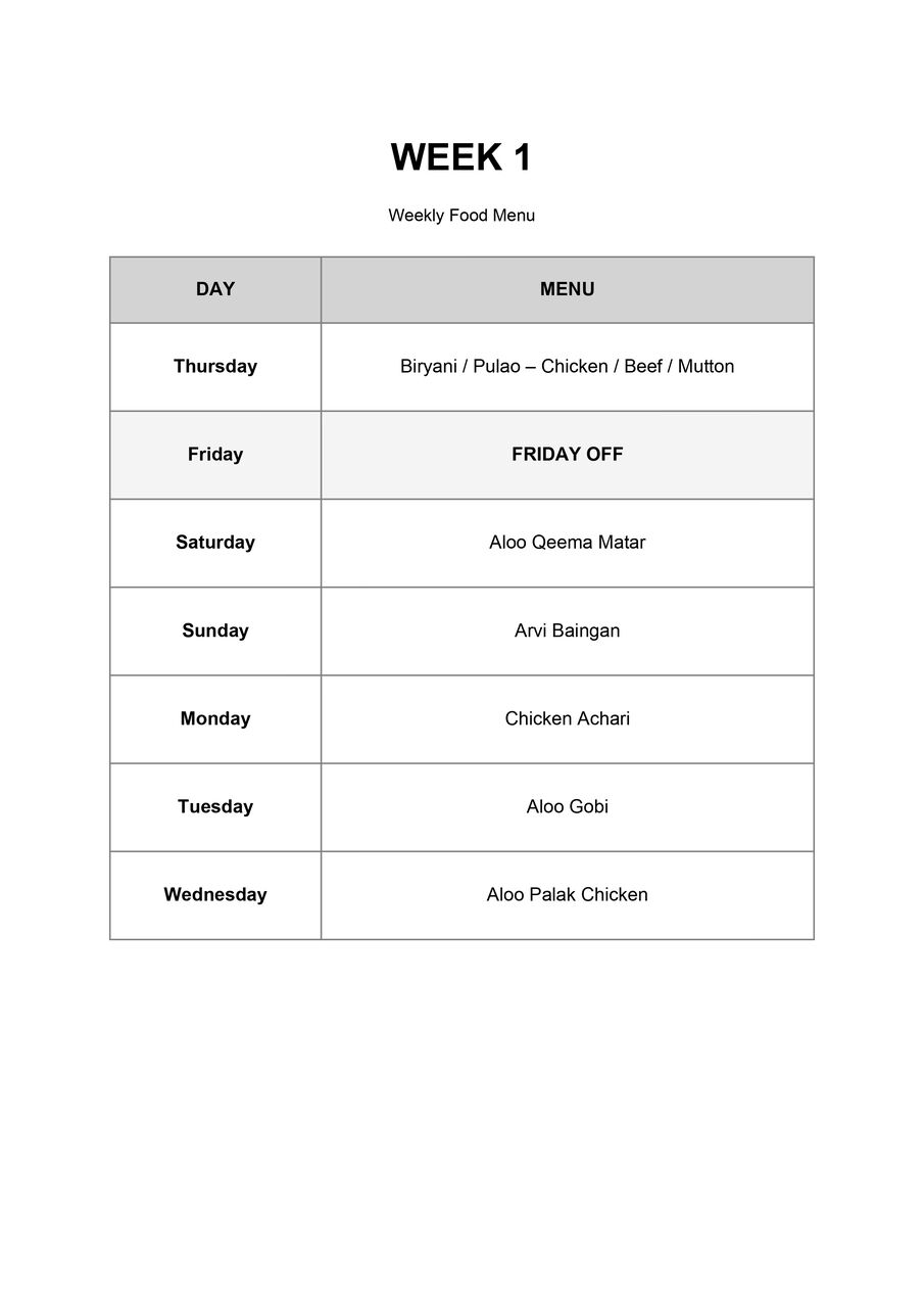 Khobar, Food & Drink, MONTHLY HOME-STYLE MEAL SERVICE