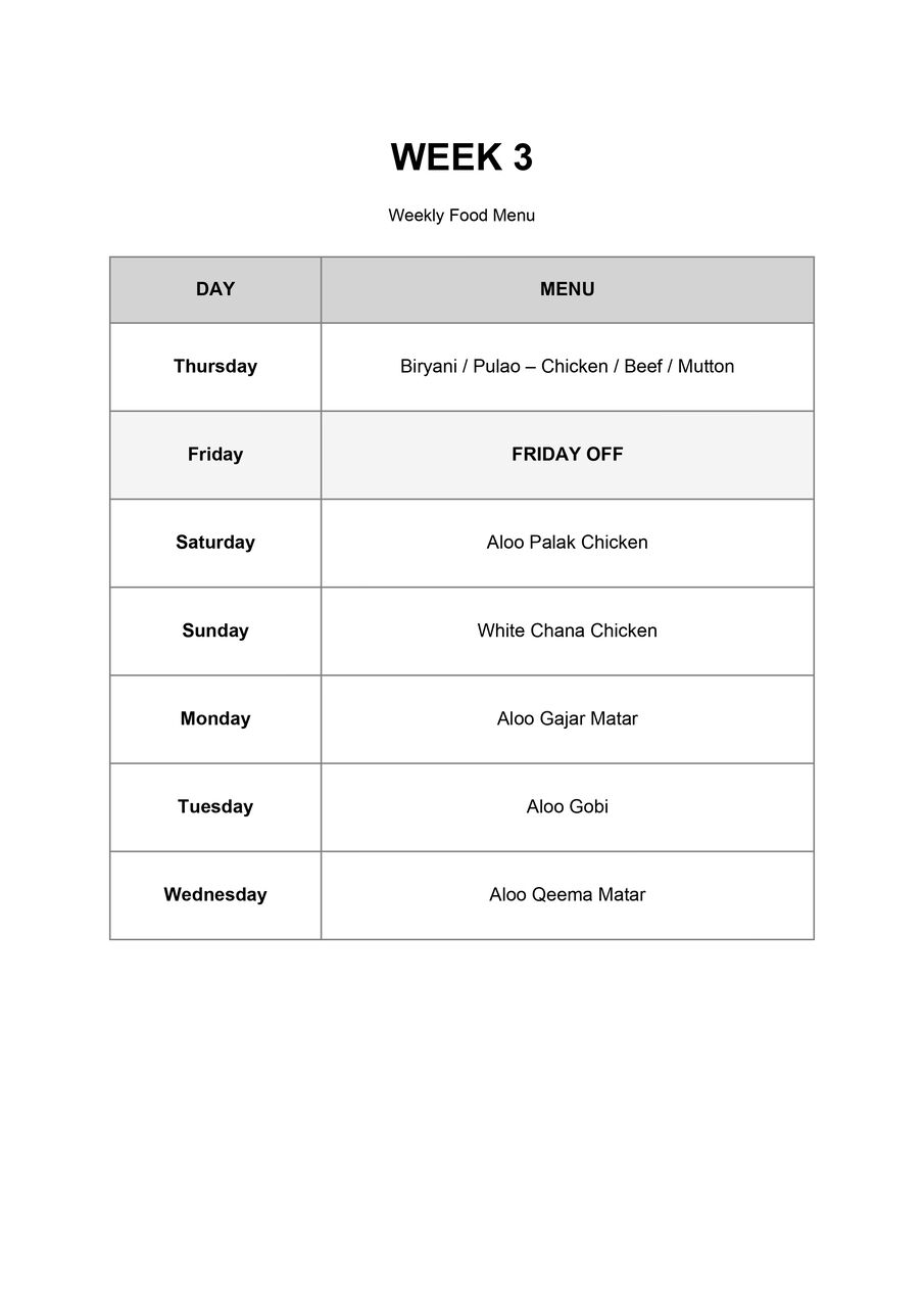 Khobar, Food & Drink, MONTHLY HOME-STYLE MEAL SERVICE