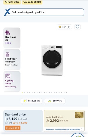 Dammam, Appliances, SAR 1000,  Automatic Washing Machine LG 2 In 1