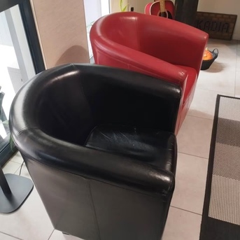 Antwerp, Furniture, EUR 100,  A Red And A Black Arm Chairs