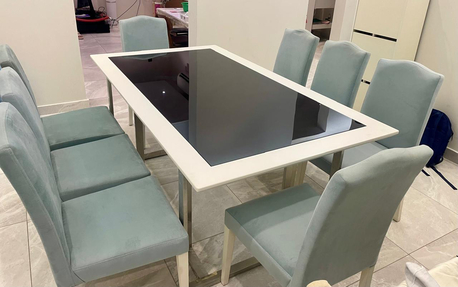 Jeddah, Furniture, SAR 900,  8 Seater Stylish Dining Set For Sale
