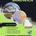 PU Foam Sandwich Roof & Wall Panels ( Galvanized & Aluminium ) Delivery Bahrain