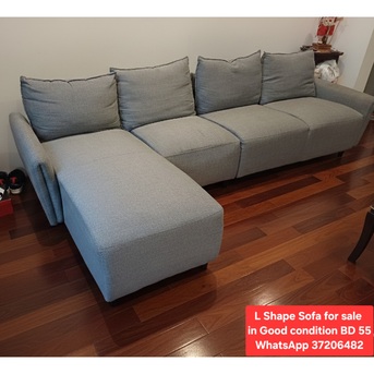 Manama, Furniture, BHD 55,  ✅️ L Shape Sofa For Sale In Good Condition With Deliveryy