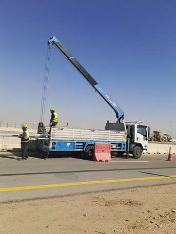 Riyadh, Logistics, BOOM Truck Crane & GALAB DINA