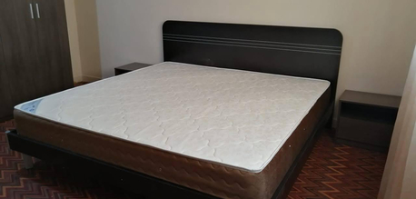 Riyadh, Furniture, SAR 2500,  Almutlaq Furnitures Bedroom Set 200x200cm Bed 2 Night Stands 200x200cm Spring Mattress  5