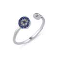 AUD 50,  Meaning-Driven Evil Eye Rings In Silver By Zehrai