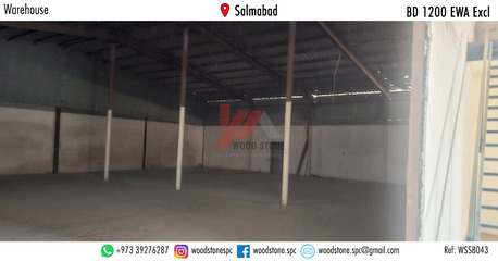 Salmabad, Warehouses, BHD 1200,  500 Sq. Meter,  Warehouse, Salmabad - BD 1200 Excl WSSB043