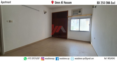 Umm Al Hassam, Apartments, Flats, Houses & Villas, BHD 250/month,  3 BR,  160 Sq. Meter,  Semi-furnished 3 Bedroom Apartment, Umm Al Hassam - BD 250 Excl WSUH045