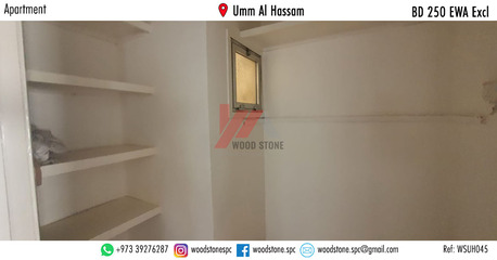 Umm Al Hassam, Apartments, Flats, Houses & Villas, BHD 250/month,  3 BR,  160 Sq. Meter,  Semi-furnished 3 Bedroom Apartment, Umm Al Hassam - BD 250 Excl WSUH045