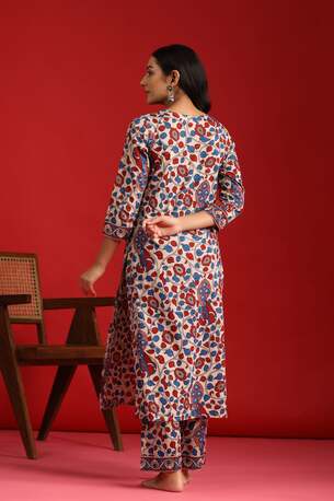 Jaipur, Clothing & Accessories, INR 1400,  Shop Daily Wear Cotton Straight Kurta With Trousers