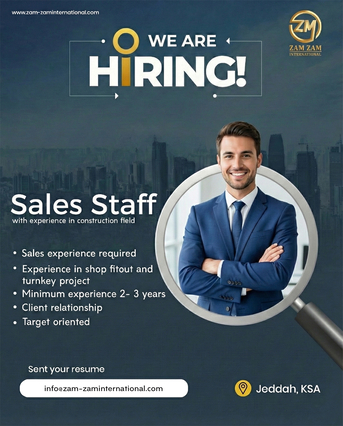 Riyadh, Jobs, Sales Executive - Fitout