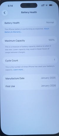 Riffa, Mobile Phones, BHD 400,  I Phone 16 Pro Max (256 GB) Desert Titanium For Sale