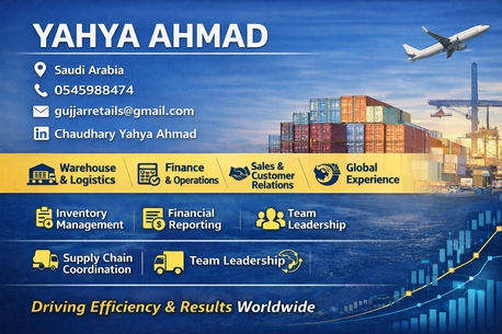 Riyadh, Job Seekers, Wearhouse And Logistic And Sales Representative