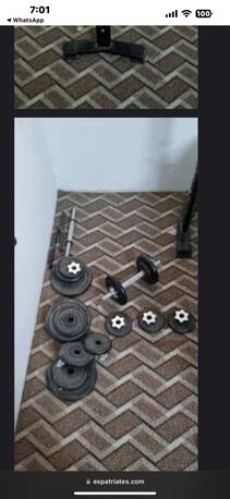 Hara, Household Items, SAR 450,  Bench Press & Dumbbells Set For Sales