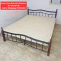 BHD 38,  ✅️ Queen Size Bed With Mattress For Sale In Good Condition With Delivery