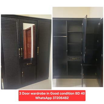 Manama, Furniture, BHD 40,  ✅️ Wardrobe 3 Door For Sale In Good Condition With Delivery