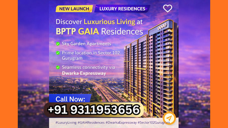 Haryana, Real Estate For Sale, INR 46900000,  3 BR,  2106 Sq. Feet,  BPTP New Booking Open Dwarka Expressway &ndash; +91 8826997781