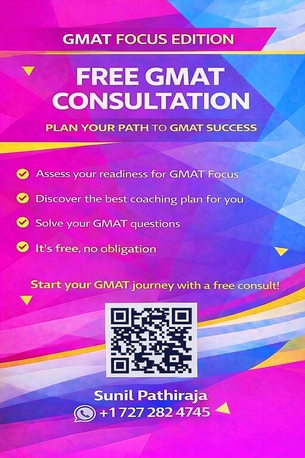 Riyadh, Lessons Offered, GMAT Focus Edition &ndash; Personal 1-to-1 Coaching With Sunil Pathiraja