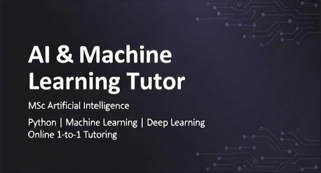 Dammam, Education, Artificial Intelligence Tutor (Python | ML | Deep Learning)