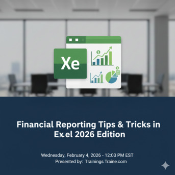 New York, Accounting, Excel For Financial Reporting 2026: Work Smarter, Not Harder