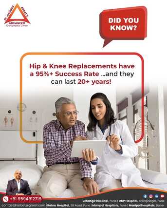 Pune, Health, Best Robotic Knee Replacement In Sangamvadi Pune-  Dr. Aashish Arbat