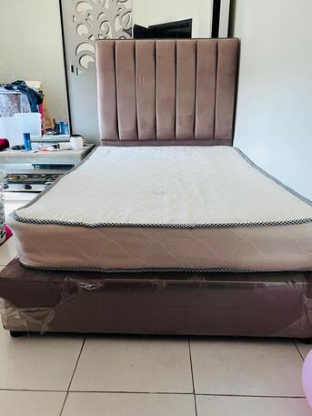 Al Rawdah, Furniture, SAR 280,  SIngle Bed With Mattress For Sale-Very Good Condition