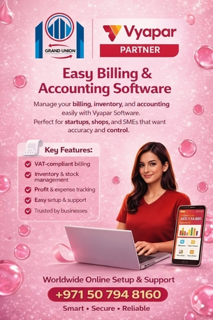 Dubai, Mobile Apps, Vyapar App Software Partner In The UAE And International - Grand Union Web Solutions