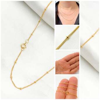 New York, Jewelry, USD 49,  Timeless Gold Chain With Premium Gold Filled Necklace Finish