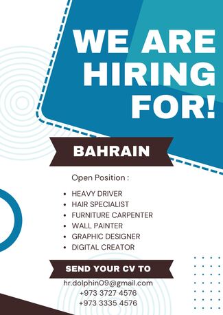 Jidhafs, Jobs, BAHRAIN HIRING YOU