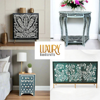 Kolkata, Furniture, Bone Inlay Furniture By Luxury Handicrafts