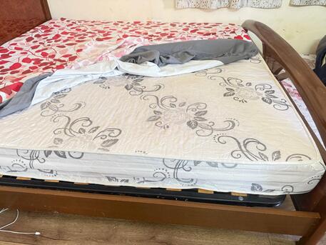 Al Rehab, Furniture, SAR 700,  Bed Set (double Bed With Six Door Wardrobe And 2 Side Table) - Without Mattress