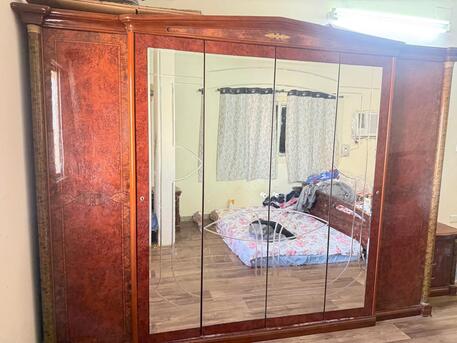Al Rehab, Furniture, SAR 700,  Bed Set (double Bed With Six Door Wardrobe And 2 Side Table) - Without Mattress